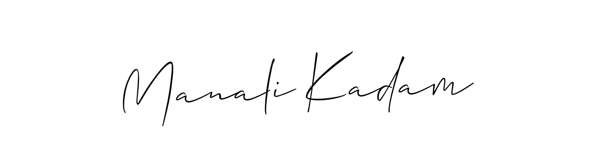 Best and Professional Signature Style for Manali Kadam. Allison_Script Best Signature Style Collection. Manali Kadam signature style 2 images and pictures png