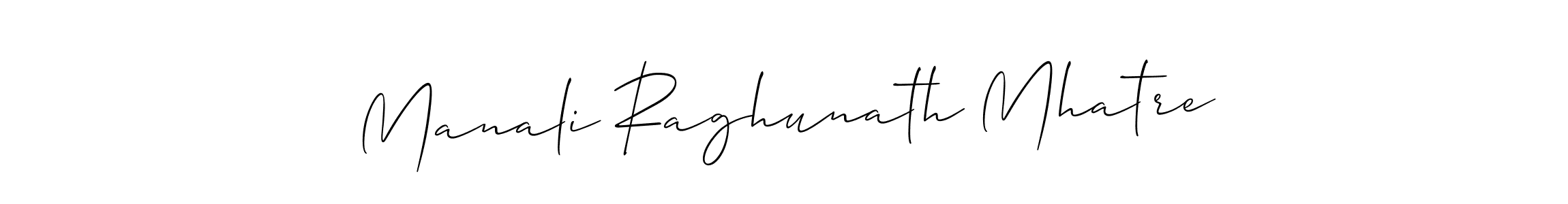 This is the best signature style for the Manali Raghunath Mhatre name. Also you like these signature font (Allison_Script). Mix name signature. Manali Raghunath Mhatre signature style 2 images and pictures png