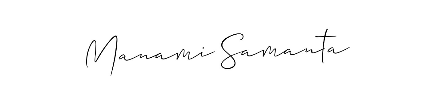 You can use this online signature creator to create a handwritten signature for the name Manami Samanta. This is the best online autograph maker. Manami Samanta signature style 2 images and pictures png