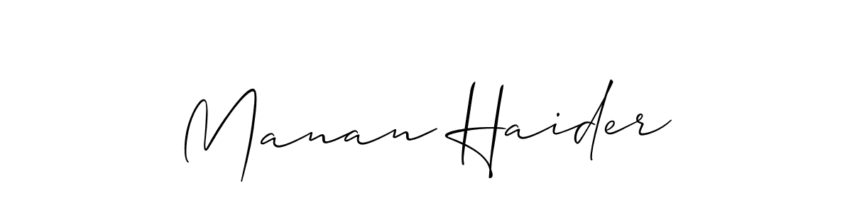 See photos of Manan Haider official signature by Spectra . Check more albums & portfolios. Read reviews & check more about Allison_Script font. Manan Haider signature style 2 images and pictures png