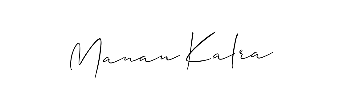 Similarly Allison_Script is the best handwritten signature design. Signature creator online .You can use it as an online autograph creator for name Manan Kalra. Manan Kalra signature style 2 images and pictures png