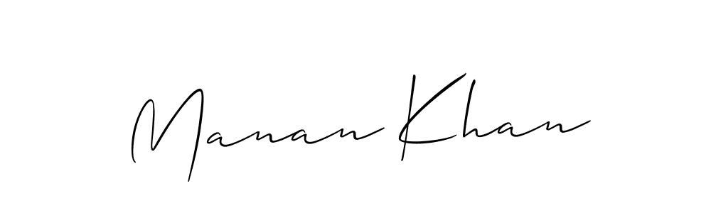 Best and Professional Signature Style for Manan Khan. Allison_Script Best Signature Style Collection. Manan Khan signature style 2 images and pictures png