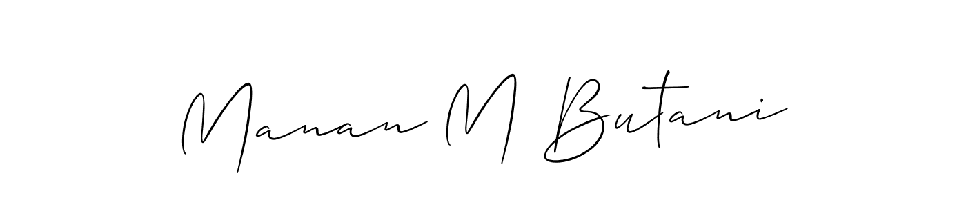 Make a beautiful signature design for name Manan M Butani. Use this online signature maker to create a handwritten signature for free. Manan M Butani signature style 2 images and pictures png