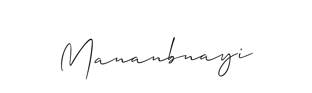 Also we have Mananbnayi name is the best signature style. Create professional handwritten signature collection using Allison_Script autograph style. Mananbnayi signature style 2 images and pictures png