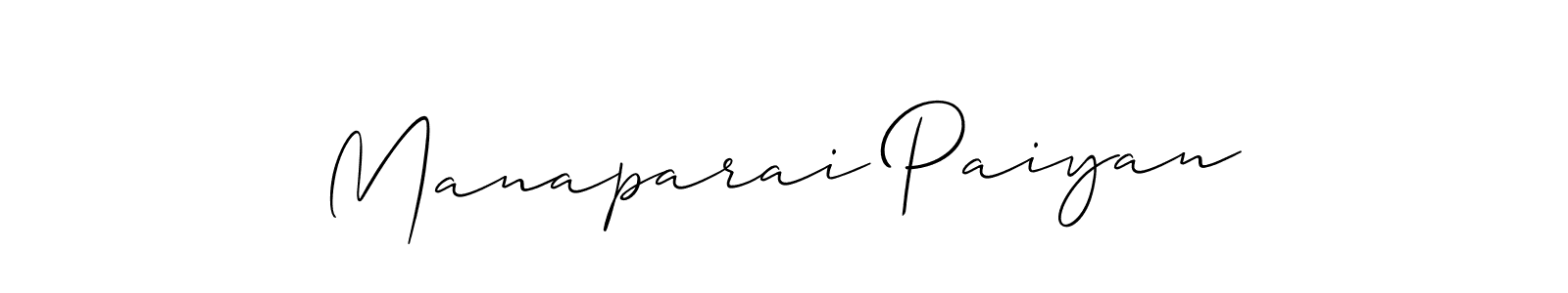 if you are searching for the best signature style for your name Manaparai Paiyan. so please give up your signature search. here we have designed multiple signature styles  using Allison_Script. Manaparai Paiyan signature style 2 images and pictures png