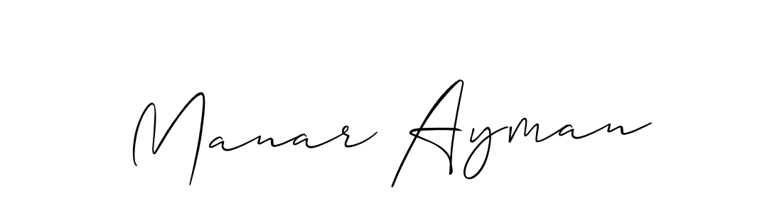 Make a beautiful signature design for name Manar Ayman. Use this online signature maker to create a handwritten signature for free. Manar Ayman signature style 2 images and pictures png