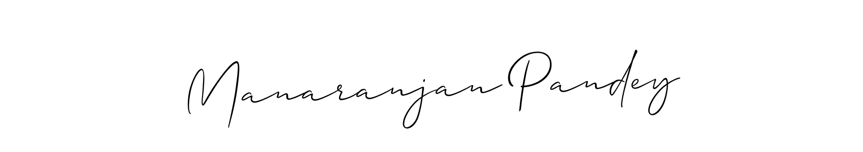 Manaranjan Pandey stylish signature style. Best Handwritten Sign (Allison_Script) for my name. Handwritten Signature Collection Ideas for my name Manaranjan Pandey. Manaranjan Pandey signature style 2 images and pictures png