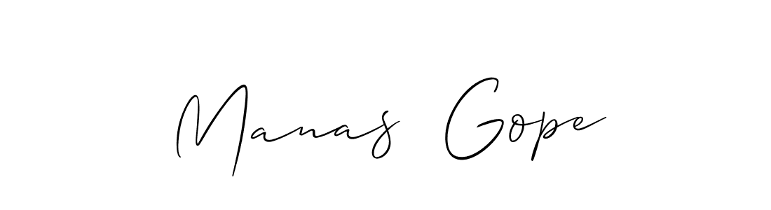 It looks lik you need a new signature style for name Manas  Gope. Design unique handwritten (Allison_Script) signature with our free signature maker in just a few clicks. Manas  Gope signature style 2 images and pictures png