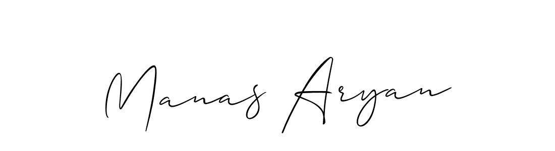 Also we have Manas Aryan name is the best signature style. Create professional handwritten signature collection using Allison_Script autograph style. Manas Aryan signature style 2 images and pictures png