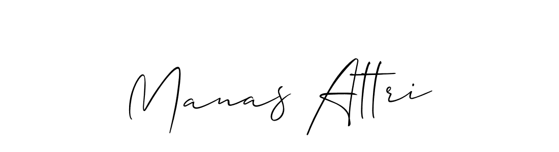 Design your own signature with our free online signature maker. With this signature software, you can create a handwritten (Allison_Script) signature for name Manas Attri. Manas Attri signature style 2 images and pictures png