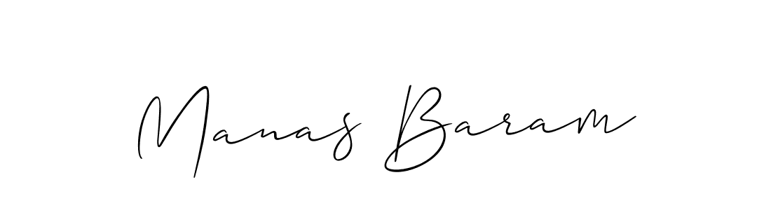 Also we have Manas Baram name is the best signature style. Create professional handwritten signature collection using Allison_Script autograph style. Manas Baram signature style 2 images and pictures png