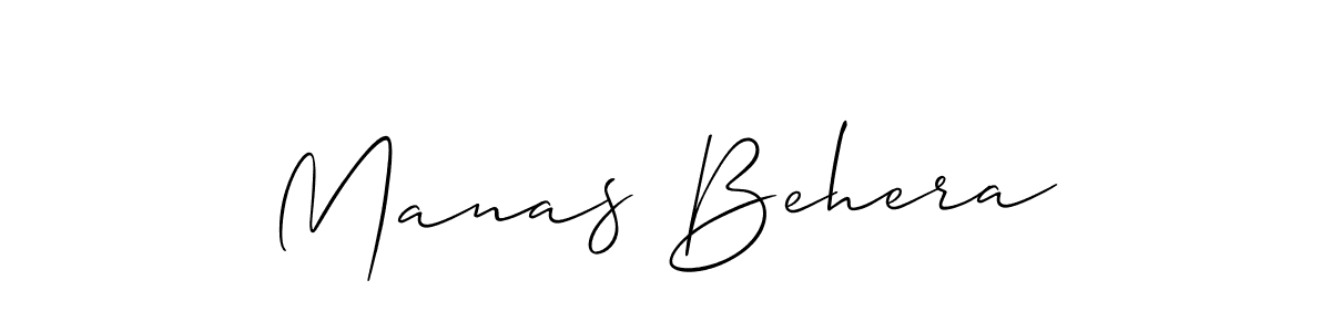 Use a signature maker to create a handwritten signature online. With this signature software, you can design (Allison_Script) your own signature for name Manas Behera. Manas Behera signature style 2 images and pictures png