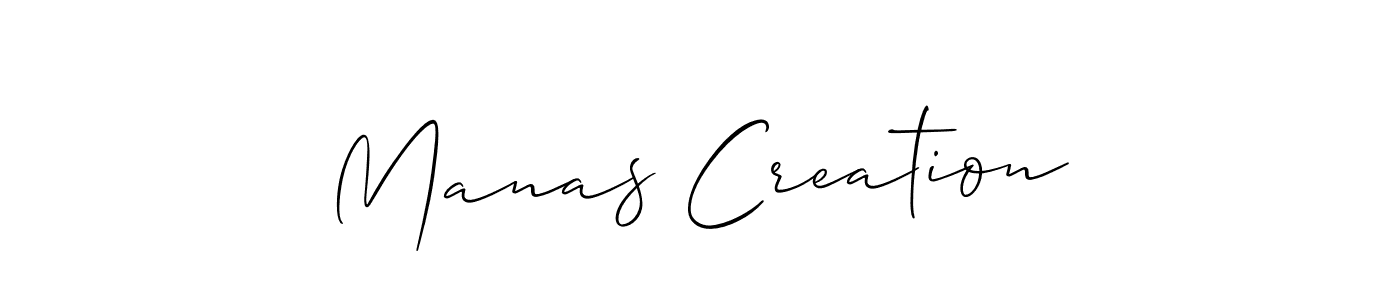 How to Draw Manas Creation signature style? Allison_Script is a latest design signature styles for name Manas Creation. Manas Creation signature style 2 images and pictures png