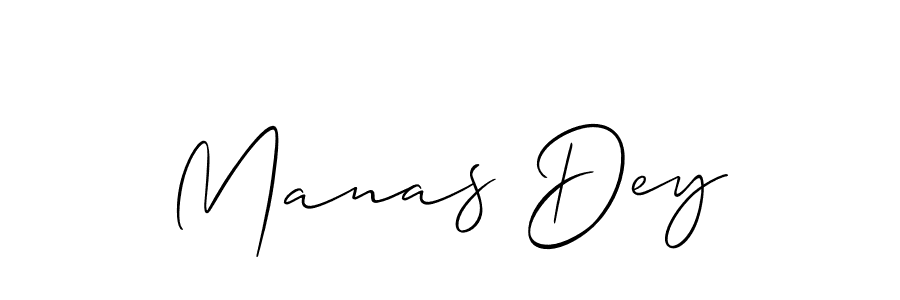 How to make Manas Dey signature? Allison_Script is a professional autograph style. Create handwritten signature for Manas Dey name. Manas Dey signature style 2 images and pictures png