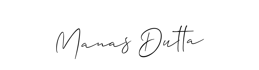 Create a beautiful signature design for name Manas Dutta. With this signature (Allison_Script) fonts, you can make a handwritten signature for free. Manas Dutta signature style 2 images and pictures png