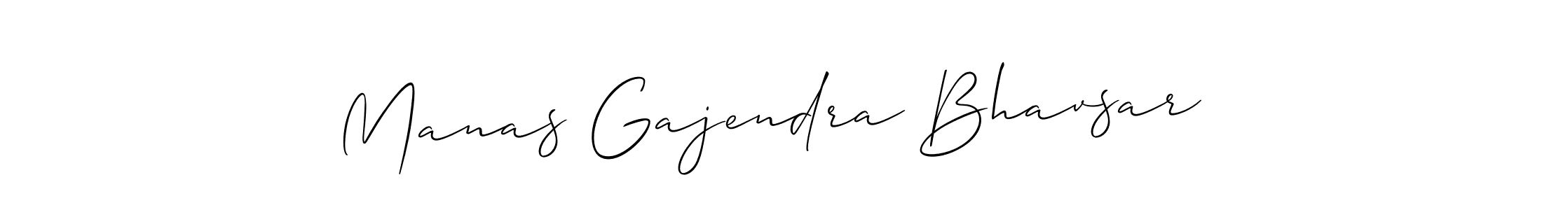 Make a beautiful signature design for name Manas Gajendra Bhavsar. With this signature (Allison_Script) style, you can create a handwritten signature for free. Manas Gajendra Bhavsar signature style 2 images and pictures png