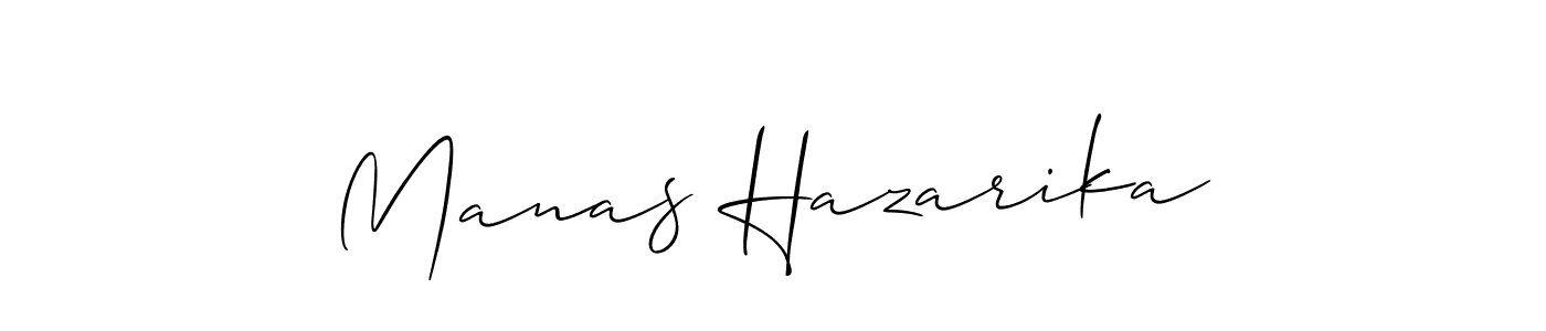 Make a short Manas Hazarika signature style. Manage your documents anywhere anytime using Allison_Script. Create and add eSignatures, submit forms, share and send files easily. Manas Hazarika signature style 2 images and pictures png