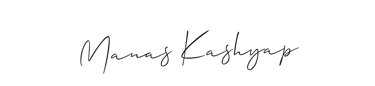 Design your own signature with our free online signature maker. With this signature software, you can create a handwritten (Allison_Script) signature for name Manas Kashyap. Manas Kashyap signature style 2 images and pictures png