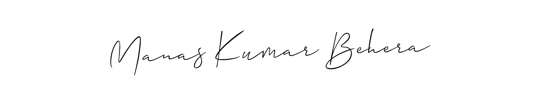 Create a beautiful signature design for name Manas Kumar Behera. With this signature (Allison_Script) fonts, you can make a handwritten signature for free. Manas Kumar Behera signature style 2 images and pictures png