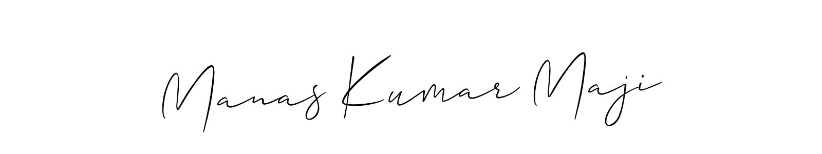 Use a signature maker to create a handwritten signature online. With this signature software, you can design (Allison_Script) your own signature for name Manas Kumar Maji. Manas Kumar Maji signature style 2 images and pictures png
