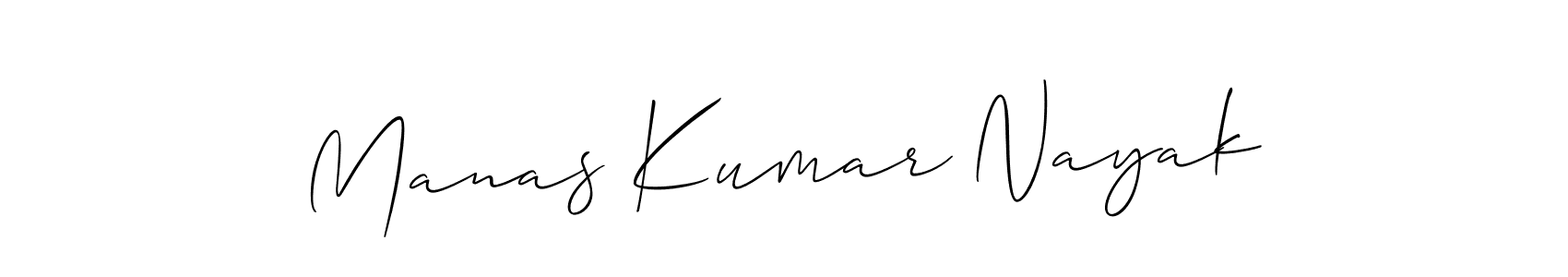 Make a short Manas Kumar Nayak signature style. Manage your documents anywhere anytime using Allison_Script. Create and add eSignatures, submit forms, share and send files easily. Manas Kumar Nayak signature style 2 images and pictures png