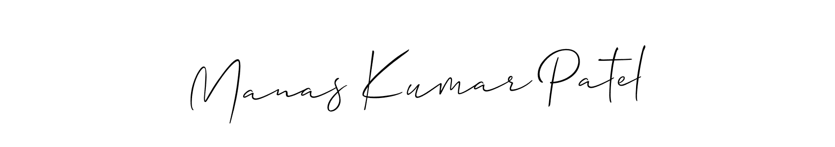 How to make Manas Kumar Patel name signature. Use Allison_Script style for creating short signs online. This is the latest handwritten sign. Manas Kumar Patel signature style 2 images and pictures png