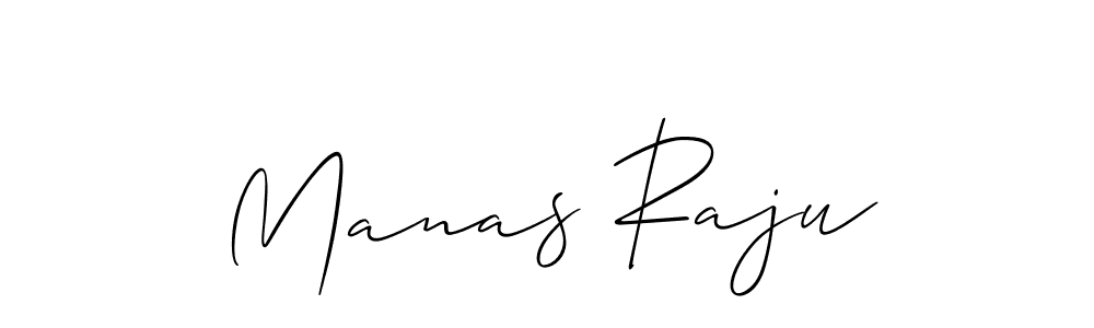 Design your own signature with our free online signature maker. With this signature software, you can create a handwritten (Allison_Script) signature for name Manas Raju. Manas Raju signature style 2 images and pictures png