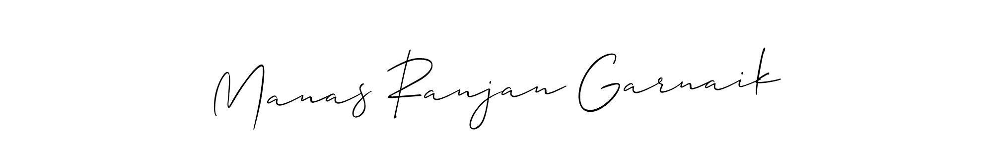 How to make Manas Ranjan Garnaik name signature. Use Allison_Script style for creating short signs online. This is the latest handwritten sign. Manas Ranjan Garnaik signature style 2 images and pictures png