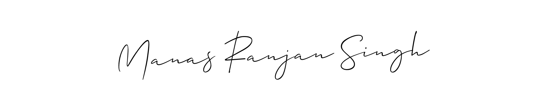The best way (Allison_Script) to make a short signature is to pick only two or three words in your name. The name Manas Ranjan Singh include a total of six letters. For converting this name. Manas Ranjan Singh signature style 2 images and pictures png