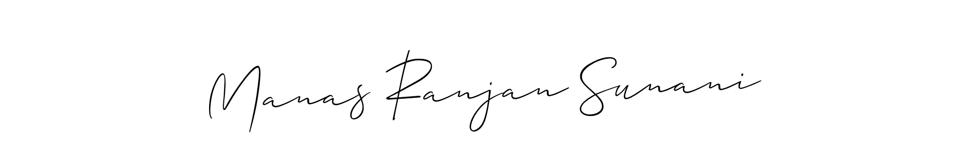 How to make Manas Ranjan Sunani signature? Allison_Script is a professional autograph style. Create handwritten signature for Manas Ranjan Sunani name. Manas Ranjan Sunani signature style 2 images and pictures png