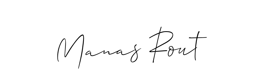 Design your own signature with our free online signature maker. With this signature software, you can create a handwritten (Allison_Script) signature for name Manas Rout. Manas Rout signature style 2 images and pictures png