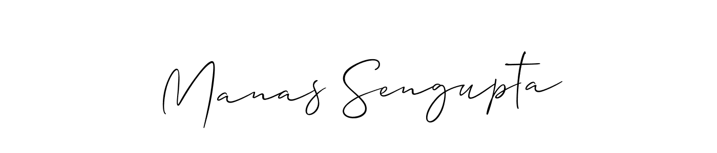 Create a beautiful signature design for name Manas Sengupta. With this signature (Allison_Script) fonts, you can make a handwritten signature for free. Manas Sengupta signature style 2 images and pictures png