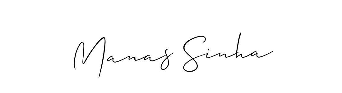 Also we have Manas Sinha name is the best signature style. Create professional handwritten signature collection using Allison_Script autograph style. Manas Sinha signature style 2 images and pictures png
