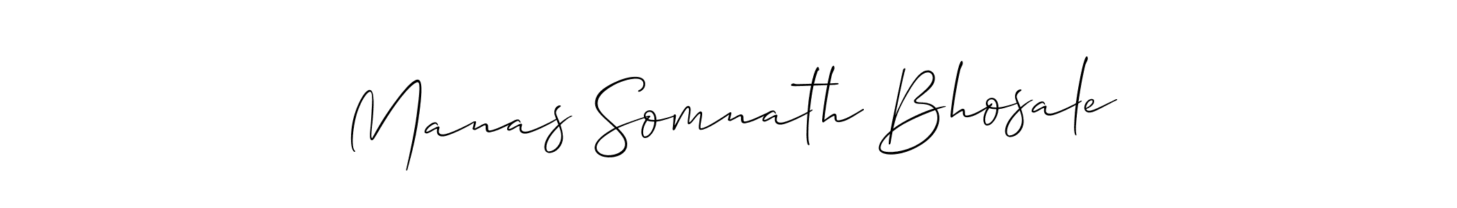 Also we have Manas Somnath Bhosale name is the best signature style. Create professional handwritten signature collection using Allison_Script autograph style. Manas Somnath Bhosale signature style 2 images and pictures png