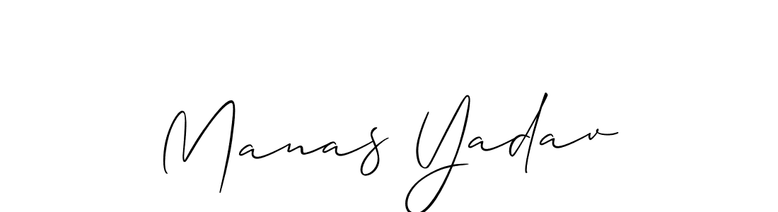 How to make Manas Yadav signature? Allison_Script is a professional autograph style. Create handwritten signature for Manas Yadav name. Manas Yadav signature style 2 images and pictures png
