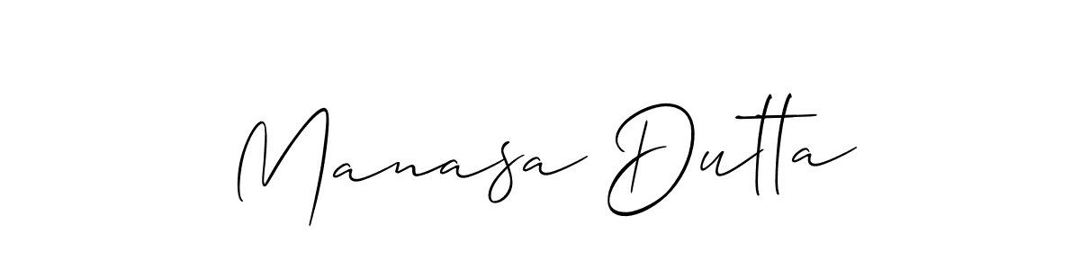 This is the best signature style for the Manasa Dutta name. Also you like these signature font (Allison_Script). Mix name signature. Manasa Dutta signature style 2 images and pictures png