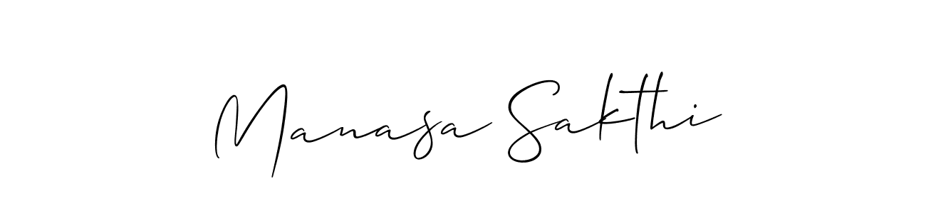 It looks lik you need a new signature style for name Manasa Sakthi. Design unique handwritten (Allison_Script) signature with our free signature maker in just a few clicks. Manasa Sakthi signature style 2 images and pictures png