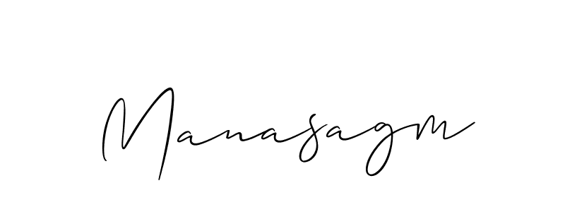 Manasagm stylish signature style. Best Handwritten Sign (Allison_Script) for my name. Handwritten Signature Collection Ideas for my name Manasagm. Manasagm signature style 2 images and pictures png