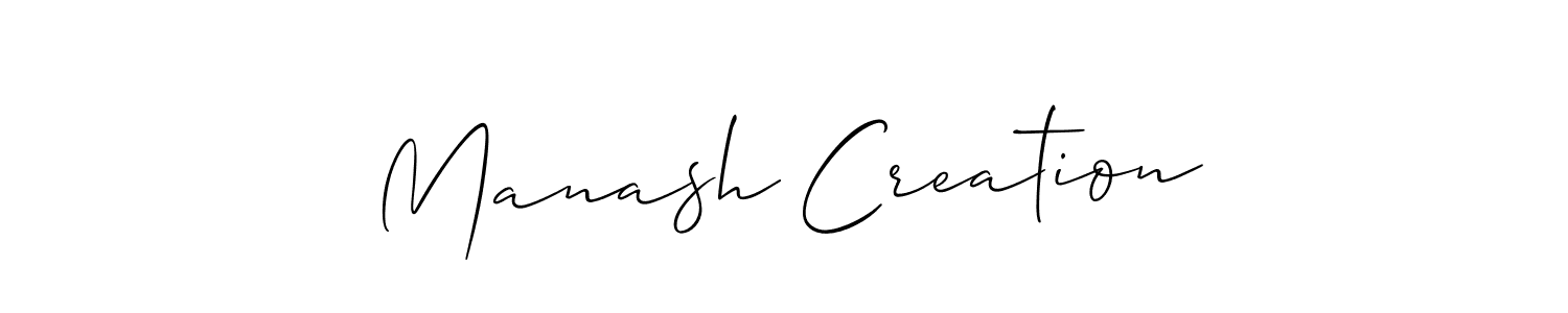 The best way (Allison_Script) to make a short signature is to pick only two or three words in your name. The name Manash Creation include a total of six letters. For converting this name. Manash Creation signature style 2 images and pictures png