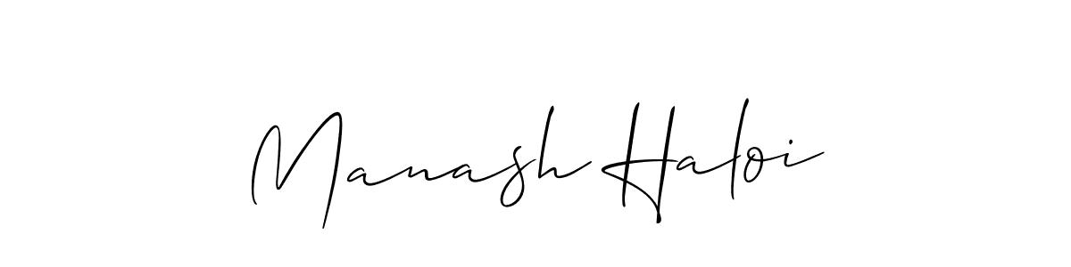 Allison_Script is a professional signature style that is perfect for those who want to add a touch of class to their signature. It is also a great choice for those who want to make their signature more unique. Get Manash Haloi name to fancy signature for free. Manash Haloi signature style 2 images and pictures png