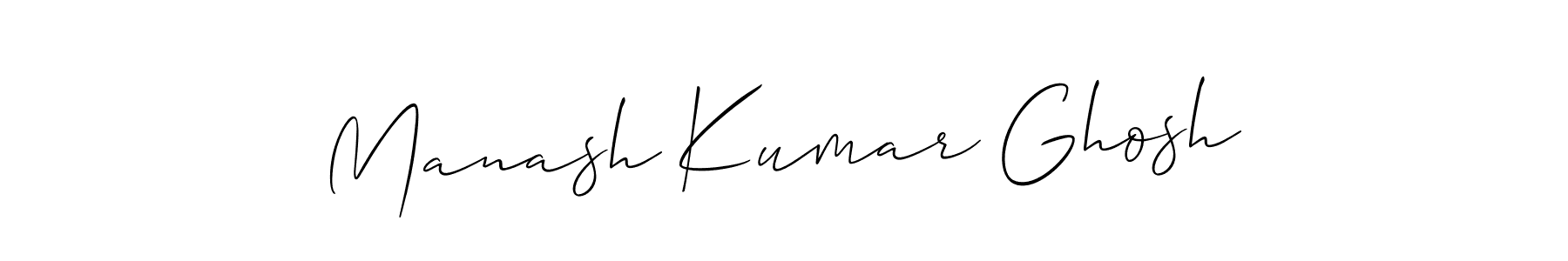 Use a signature maker to create a handwritten signature online. With this signature software, you can design (Allison_Script) your own signature for name Manash Kumar Ghosh. Manash Kumar Ghosh signature style 2 images and pictures png