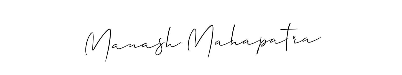 You should practise on your own different ways (Allison_Script) to write your name (Manash Mahapatra) in signature. don't let someone else do it for you. Manash Mahapatra signature style 2 images and pictures png