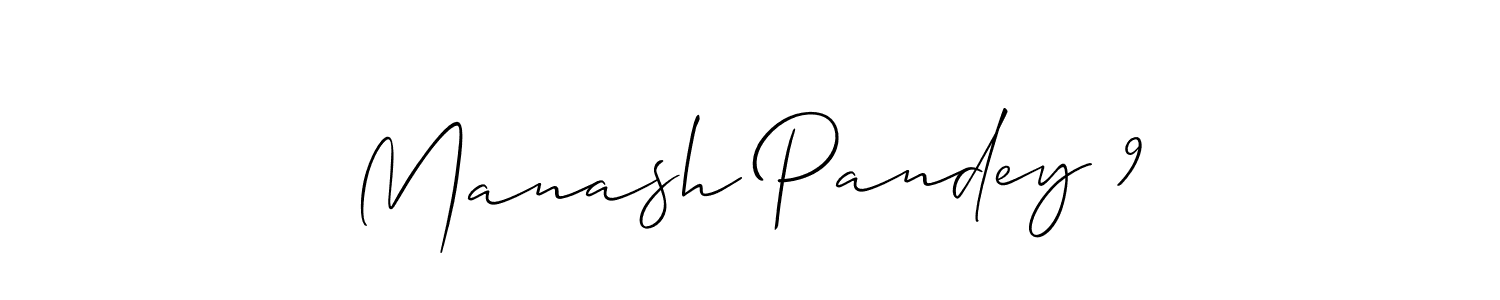 Also we have Manash Pandey 9 name is the best signature style. Create professional handwritten signature collection using Allison_Script autograph style. Manash Pandey 9 signature style 2 images and pictures png