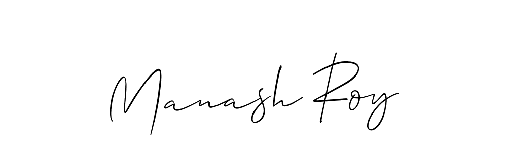 The best way (Allison_Script) to make a short signature is to pick only two or three words in your name. The name Manash Roy include a total of six letters. For converting this name. Manash Roy signature style 2 images and pictures png