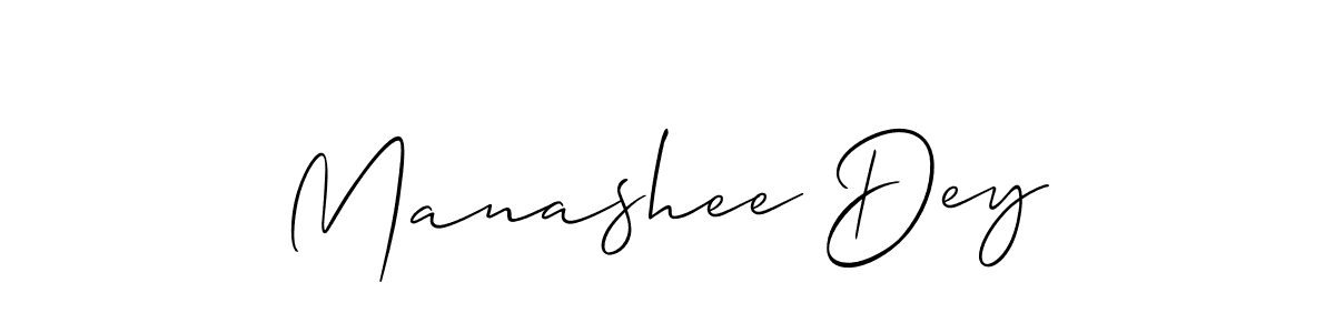 How to Draw Manashee Dey signature style? Allison_Script is a latest design signature styles for name Manashee Dey. Manashee Dey signature style 2 images and pictures png