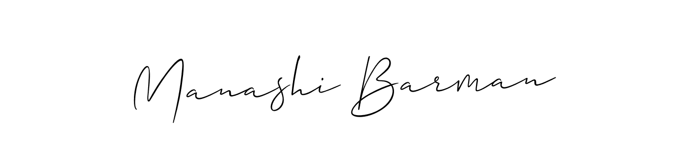 It looks lik you need a new signature style for name Manashi Barman. Design unique handwritten (Allison_Script) signature with our free signature maker in just a few clicks. Manashi Barman signature style 2 images and pictures png