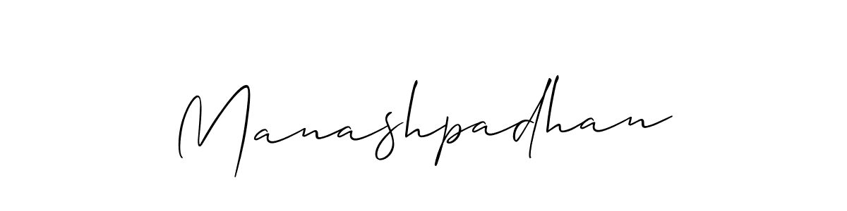 Also we have Manashpadhan name is the best signature style. Create professional handwritten signature collection using Allison_Script autograph style. Manashpadhan signature style 2 images and pictures png