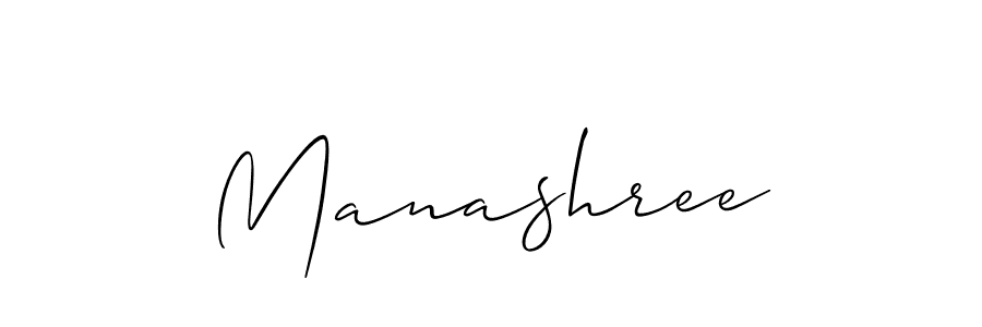 Make a beautiful signature design for name Manashree. With this signature (Allison_Script) style, you can create a handwritten signature for free. Manashree signature style 2 images and pictures png