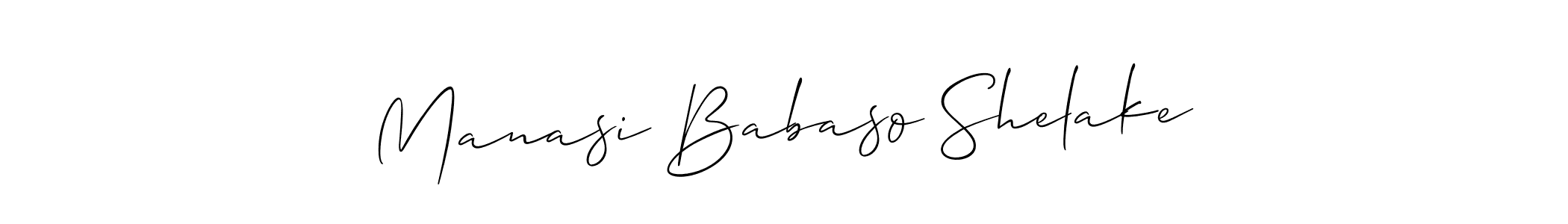 This is the best signature style for the Manasi Babaso Shelake name. Also you like these signature font (Allison_Script). Mix name signature. Manasi Babaso Shelake signature style 2 images and pictures png