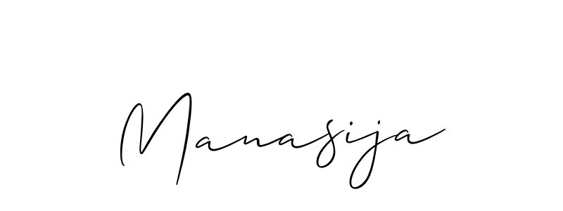 The best way (Allison_Script) to make a short signature is to pick only two or three words in your name. The name Manasija include a total of six letters. For converting this name. Manasija signature style 2 images and pictures png